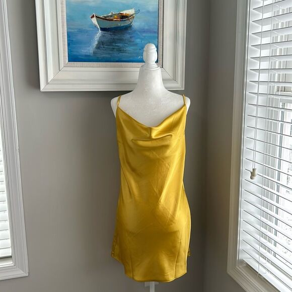 Princess Polly MARSEILLE Yellow MINI DRESS 4 - Picture 1 of 15